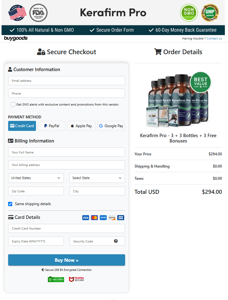 Verified Secure Checkout